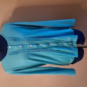 L.L. Bean Turquoise 100% Supima Cotton Top
